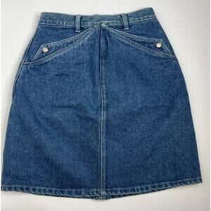 Vintage Union Bay Denim Mini Jean Skirt Pockets TAG Size 9